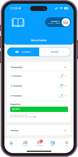 Notificações de ocorrências escolares