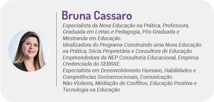 Assinatura Bruna Cassaro: gestão democrática escolar | Sponte