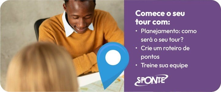 Planejamento do tour na escola | Sponte